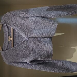 Colsie Lavender Textured Cardigan